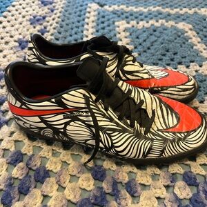 Nike Hypervenom Soccer Cleats - Black White Red Accent